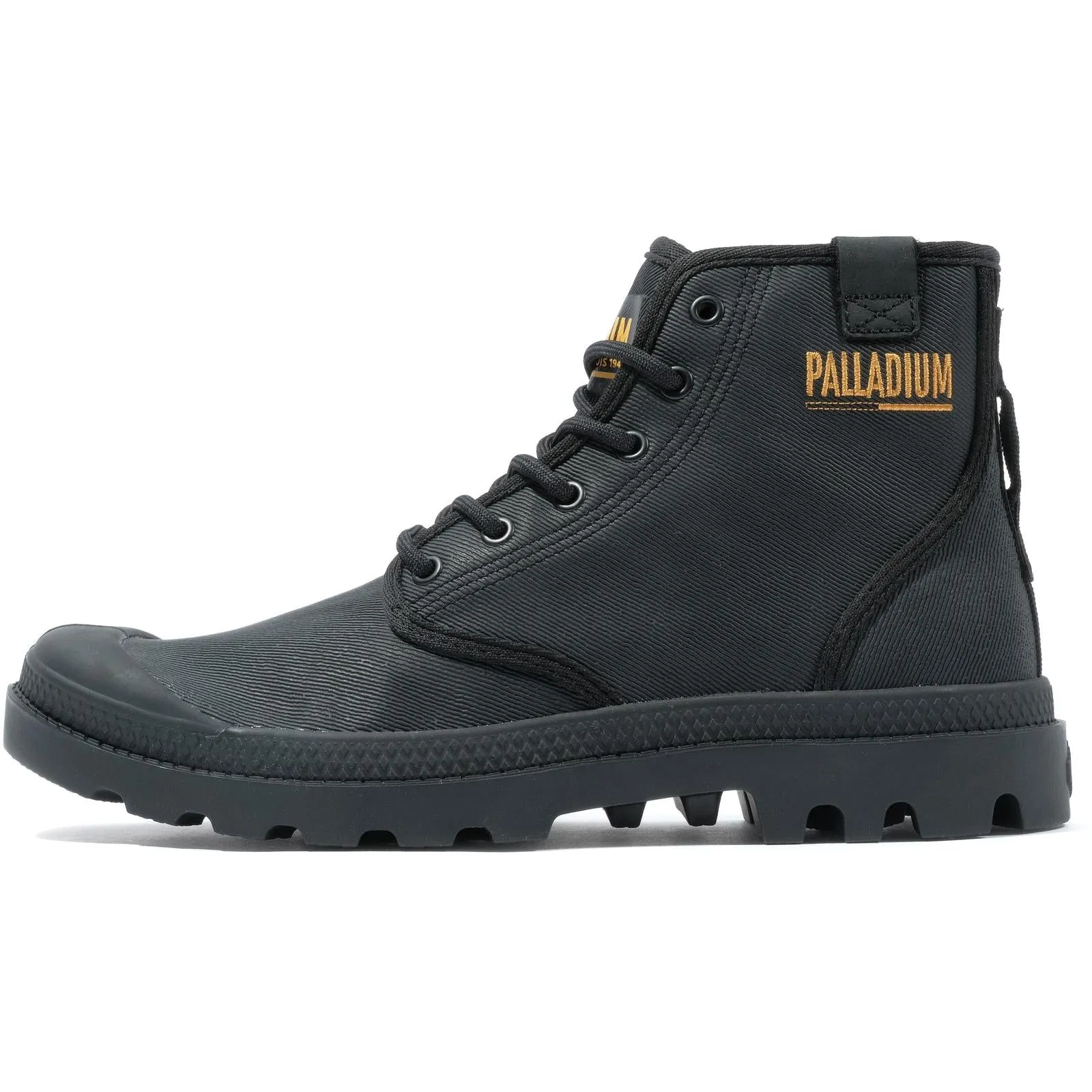 Palladium Mens Pampa Hi Coated High Rise Lace Up Boots