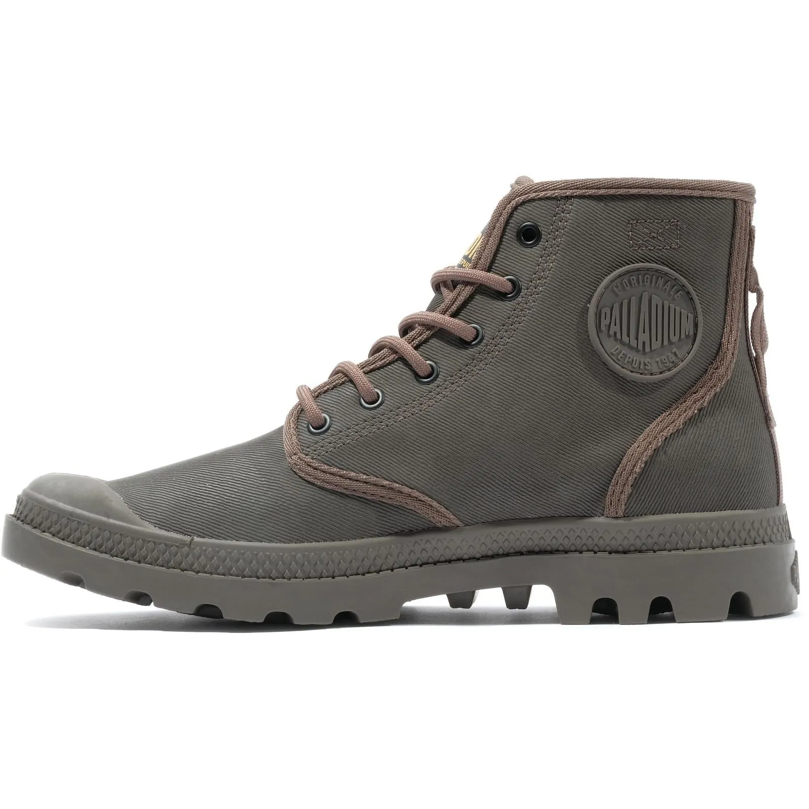 Palladium Mens Pampa Hi Coated High Rise Lace Up Boots