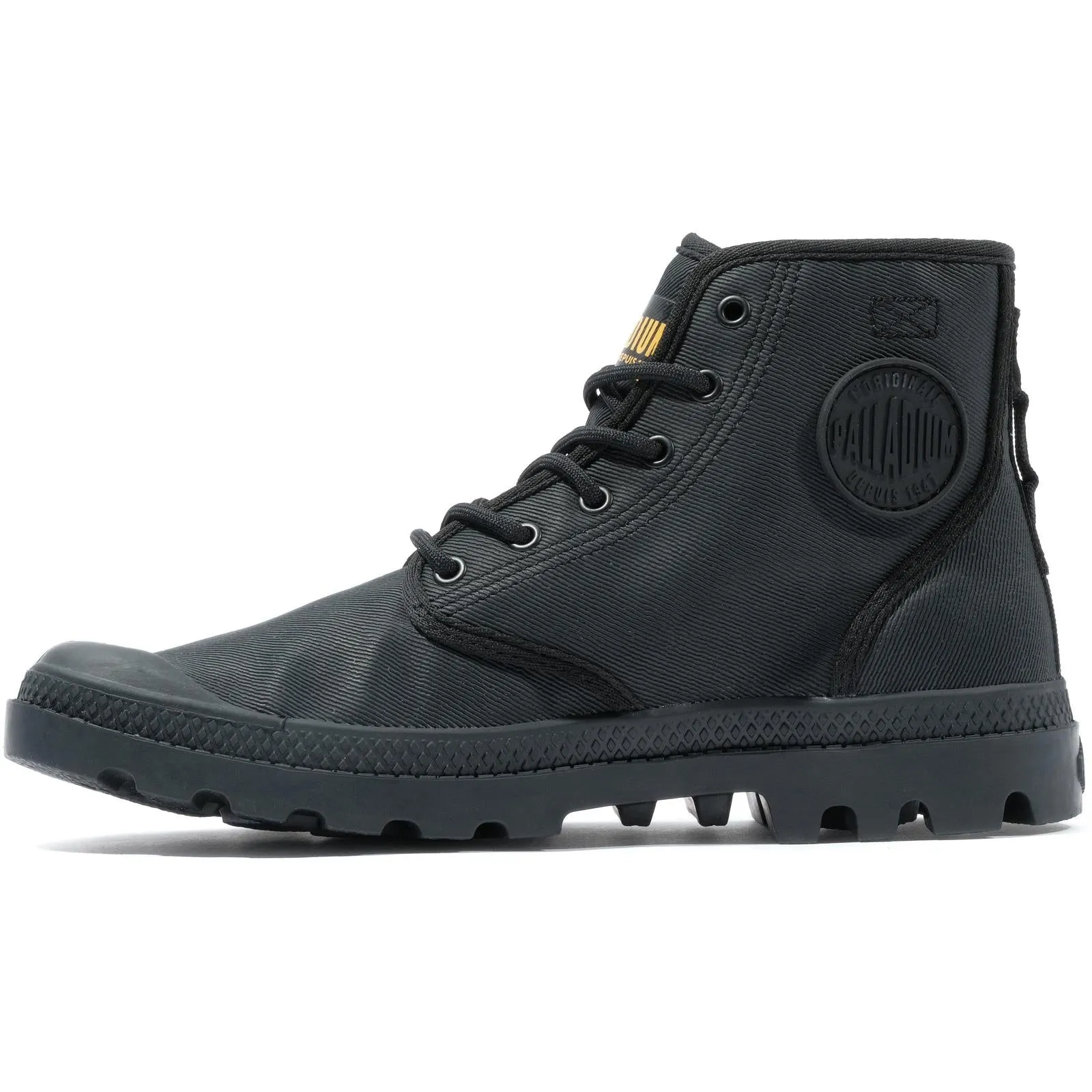 Palladium Mens Pampa Hi Coated High Rise Lace Up Boots