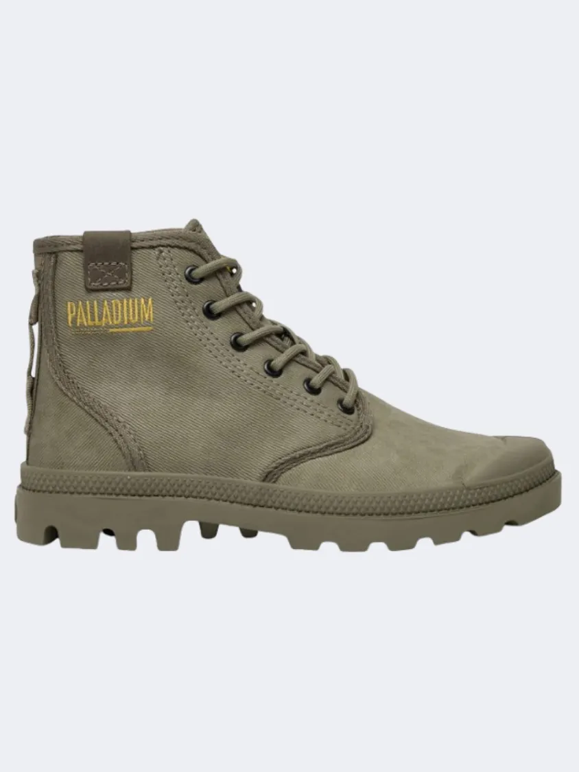 Palladium Pampa Hi Coated Men Lifestyle Shoes Dusky Green