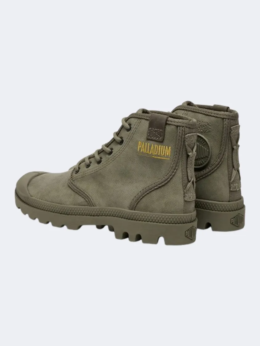 Palladium Pampa Hi Coated Men Lifestyle Shoes Dusky Green