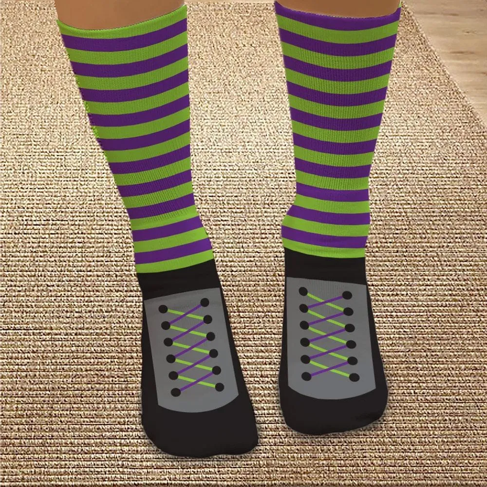 Personalized Halloween Wicked Witch Tube Socks