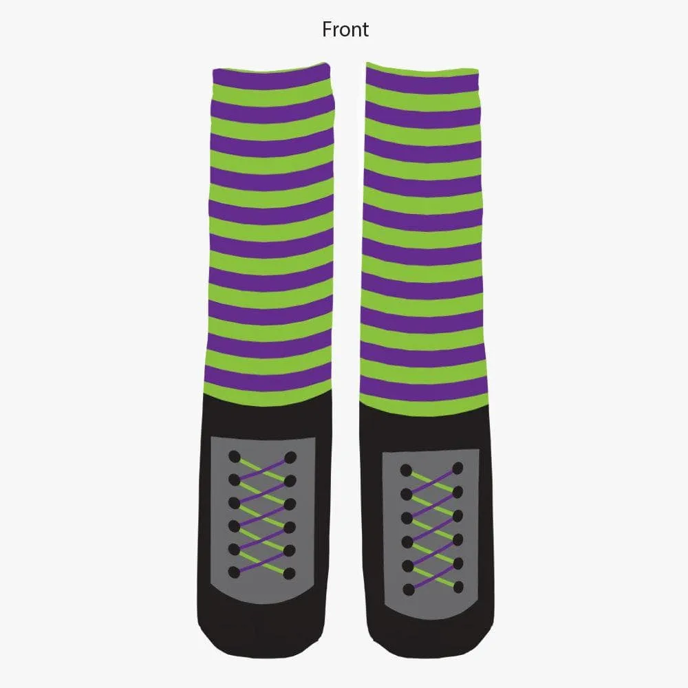 Personalized Halloween Wicked Witch Tube Socks