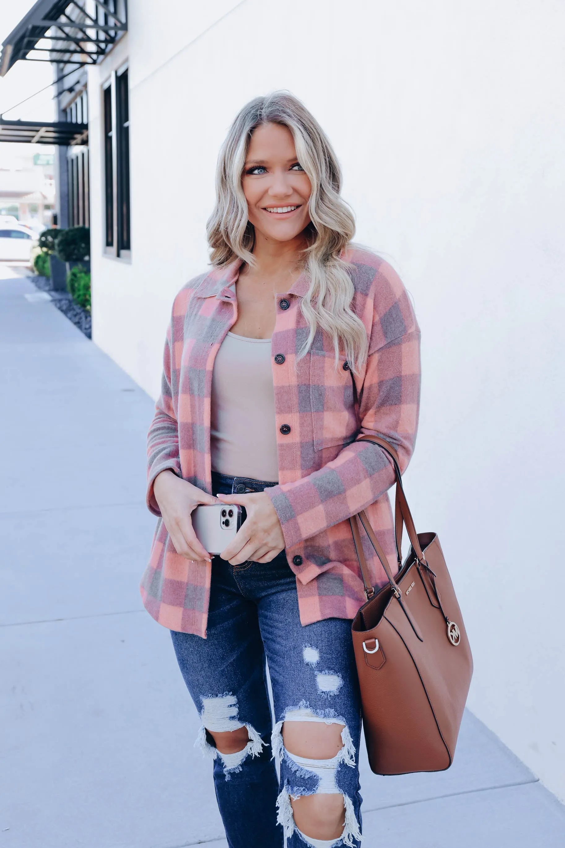 Petula Plaid Brushed Flannel Shirt