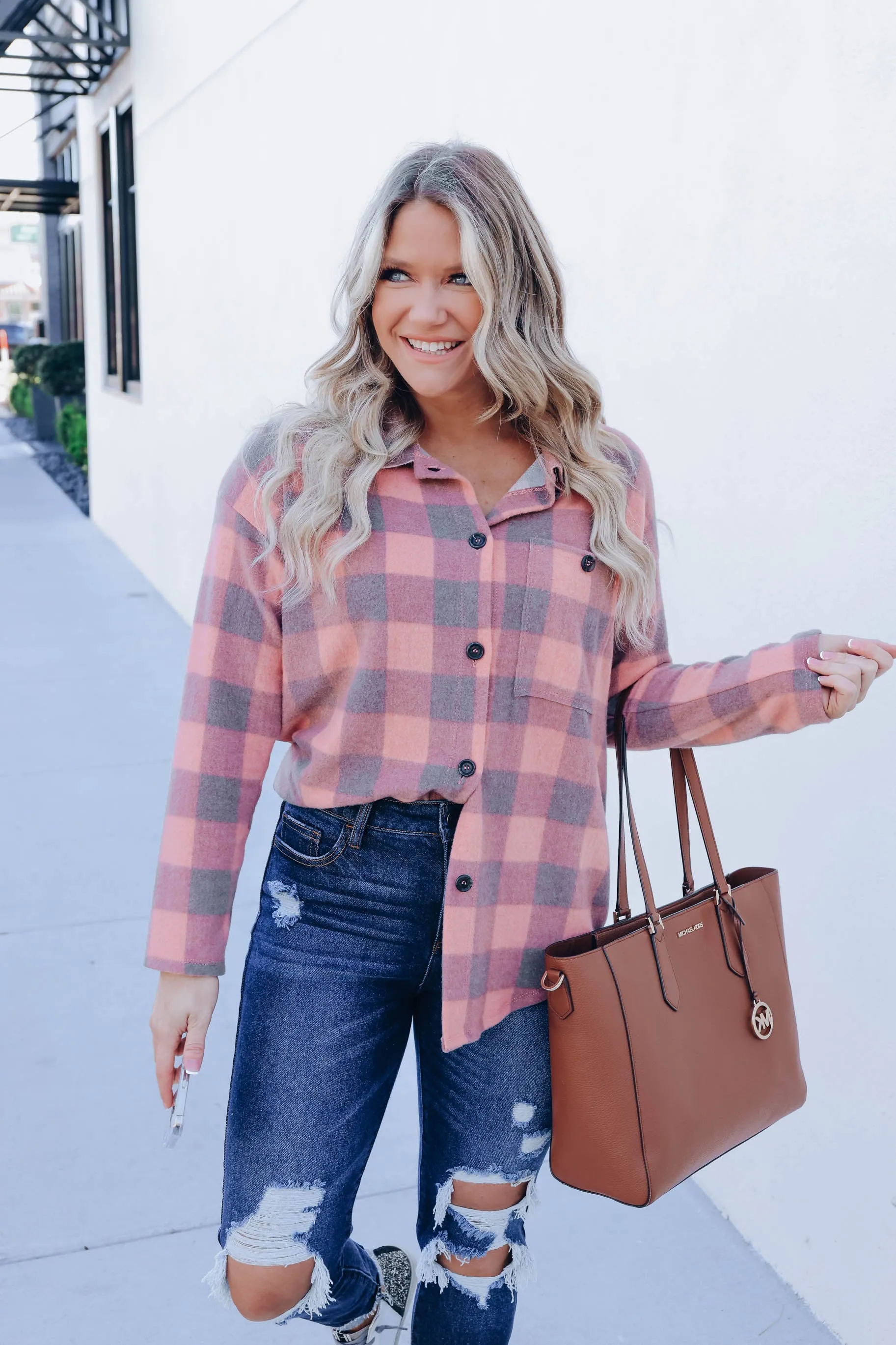 Petula Plaid Brushed Flannel Shirt