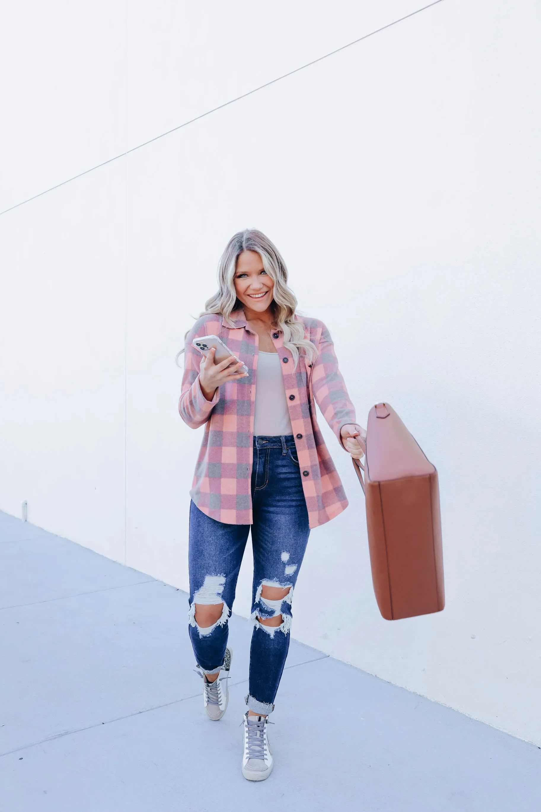 Petula Plaid Brushed Flannel Shirt