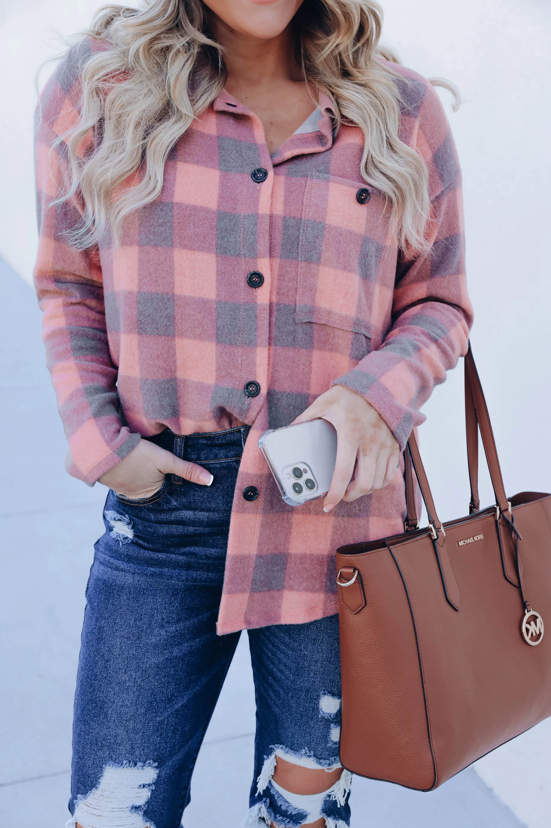 Petula Plaid Brushed Flannel Shirt