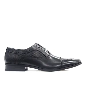 Portabella,CAP TOE-LACE UP-SHOES-5624-BLACK