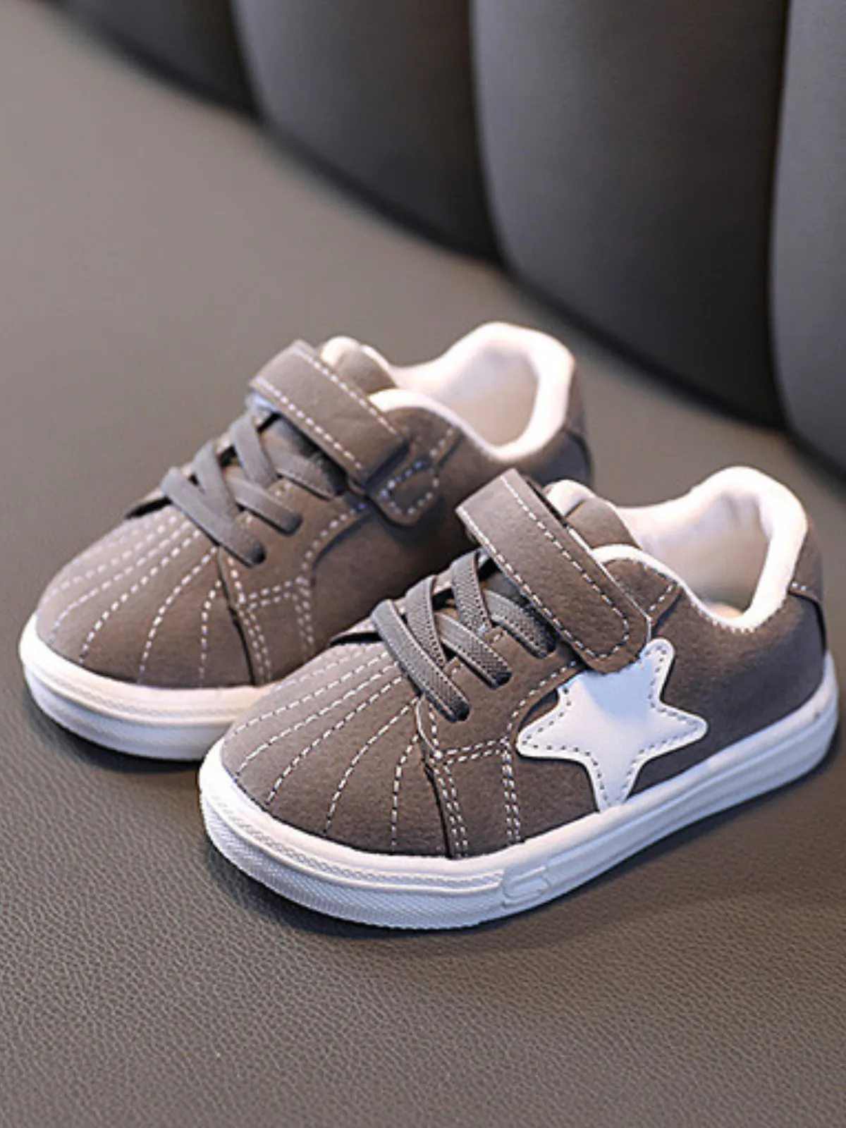 Precious Plush Velcro Sneakers by Liv and Mia