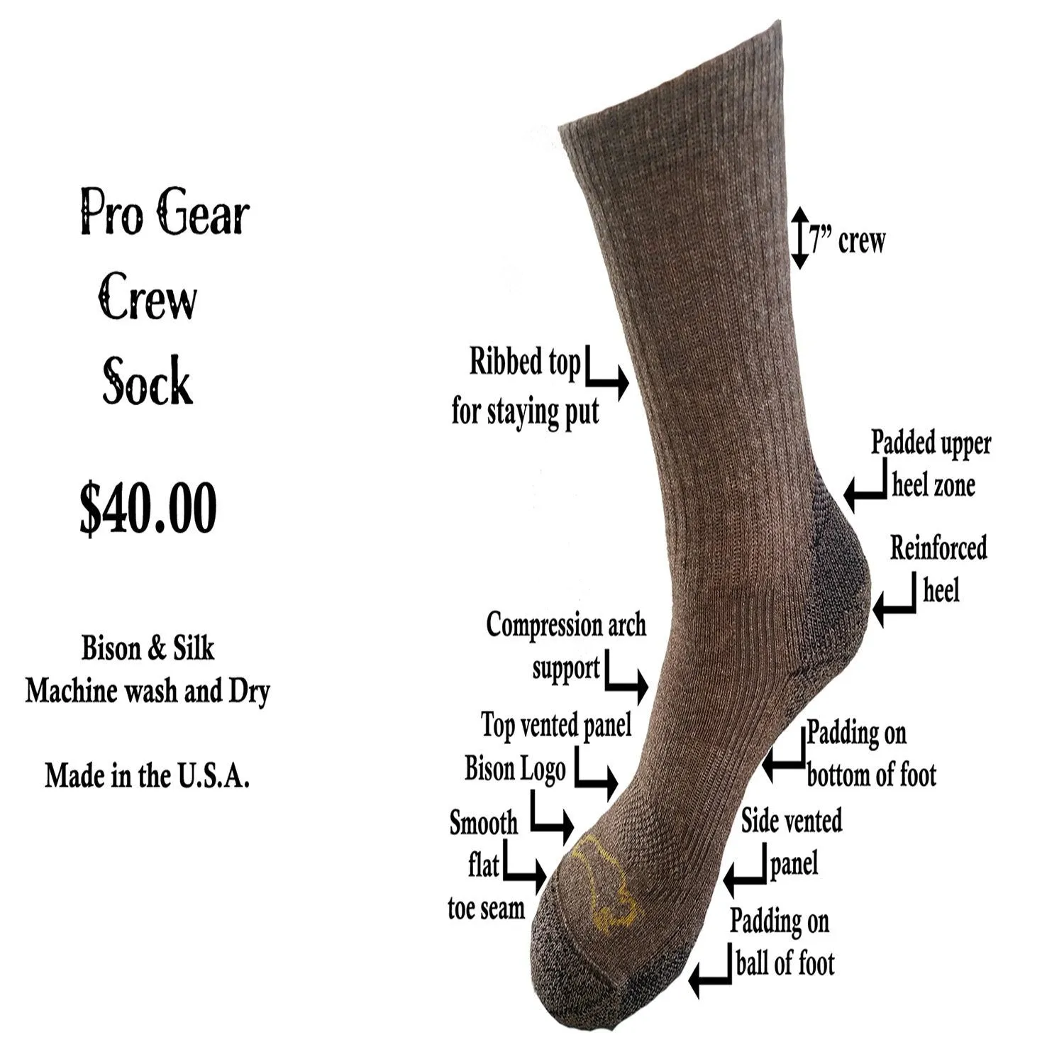 Pro Gear Crew Socks