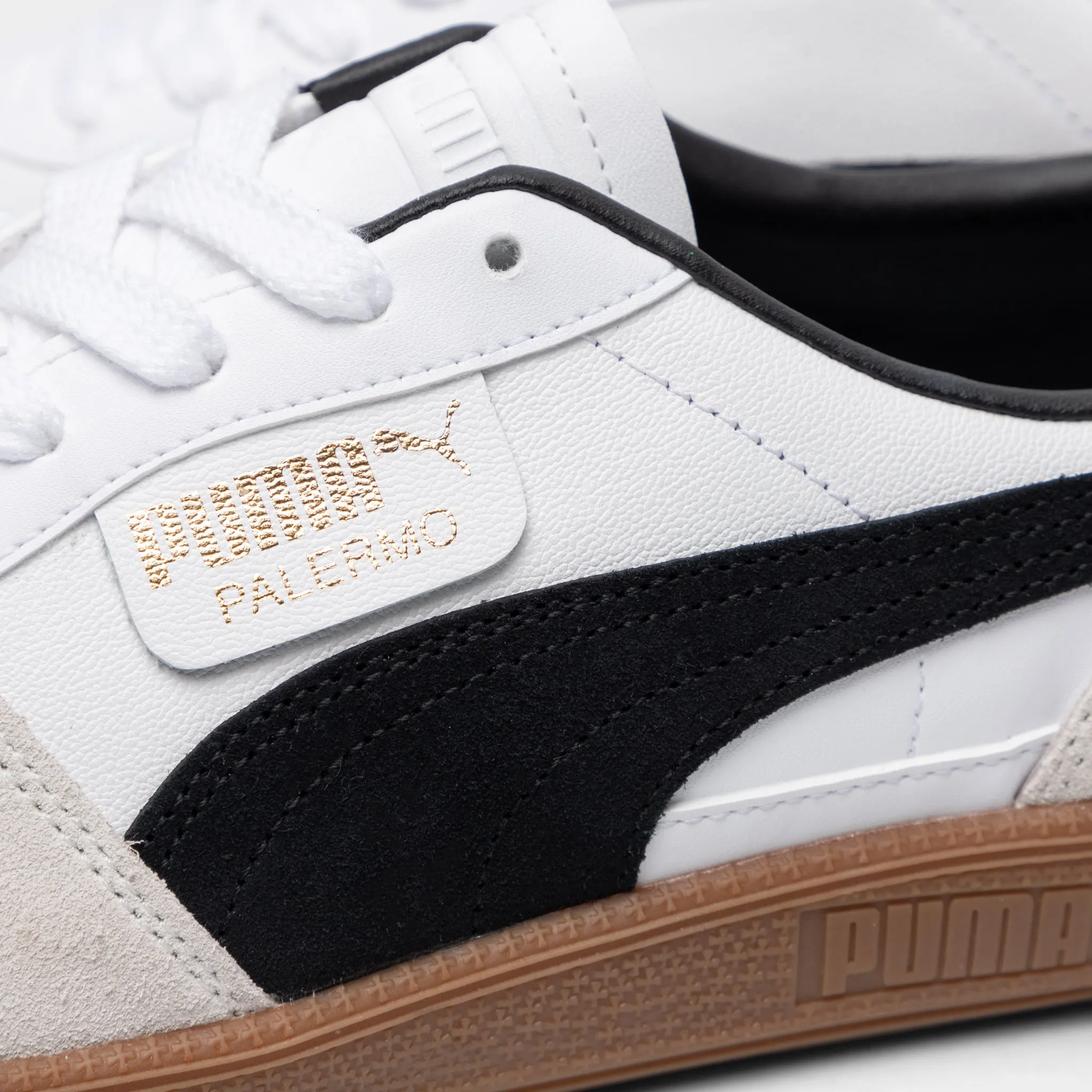 Puma Palermo Leather Puma White / Vapour Grey - Gum