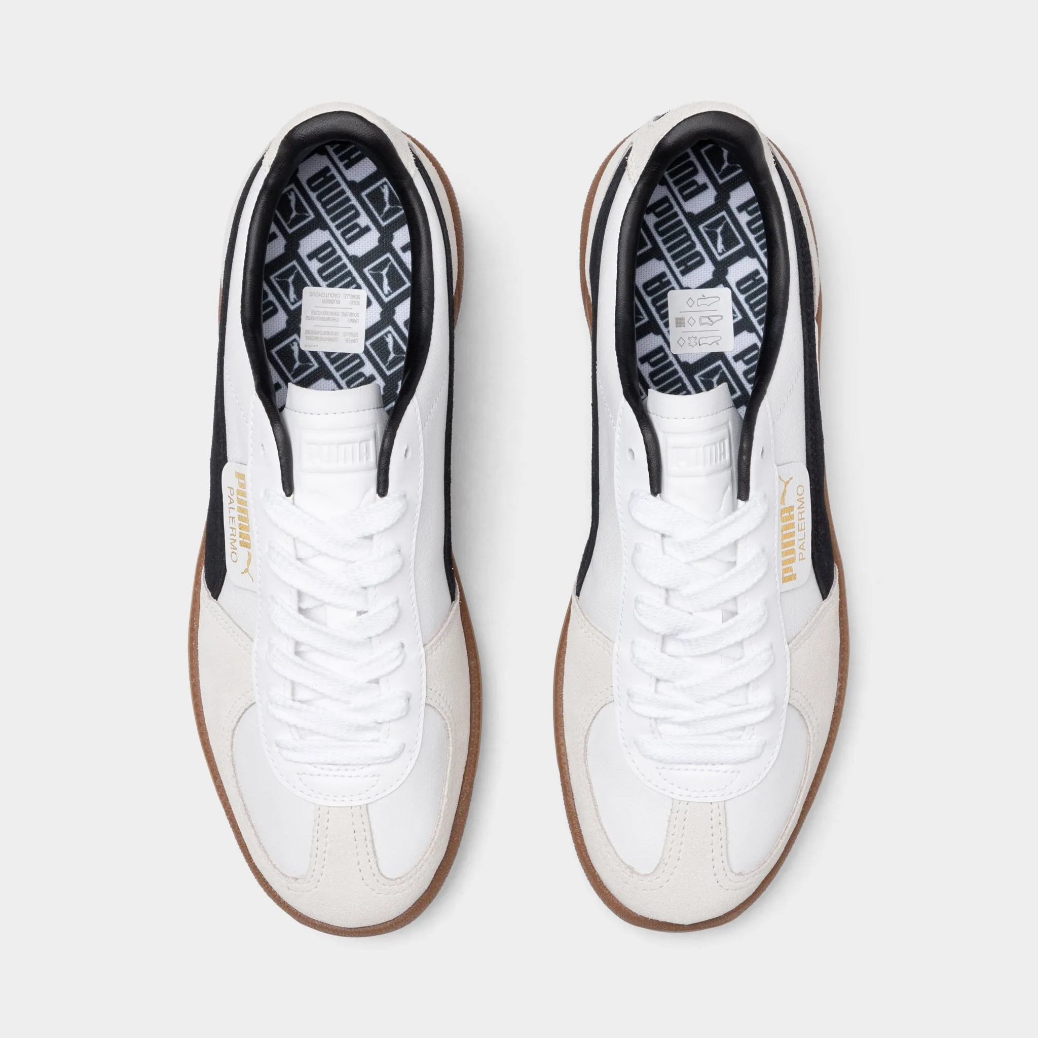 Puma Palermo Leather Puma White / Vapour Grey - Gum