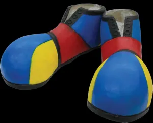 "Multi-Color Clown Shoes - Latex" Halloween Costume Accessory