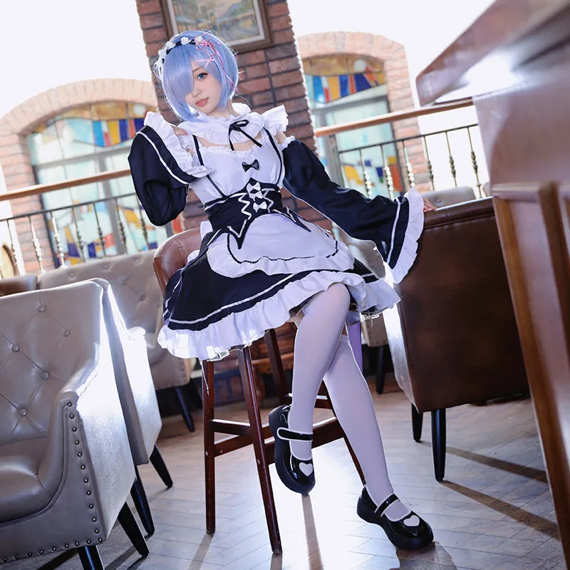 Re: Life In A Different World From Zero Re: Zero Starting Life in Another World: Rem Maid Cosplay Costume