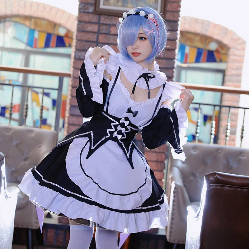 Re: Life In A Different World From Zero Re: Zero Starting Life in Another World: Rem Maid Cosplay Costume