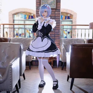 Re: Life In A Different World From Zero Re: Zero Starting Life in Another World: Rem Maid Cosplay Costume