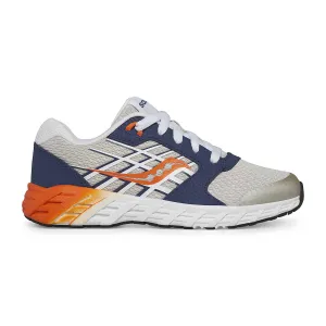 Saucony Grey/Blue/Orange Wind 2.0 Children's Sneaker