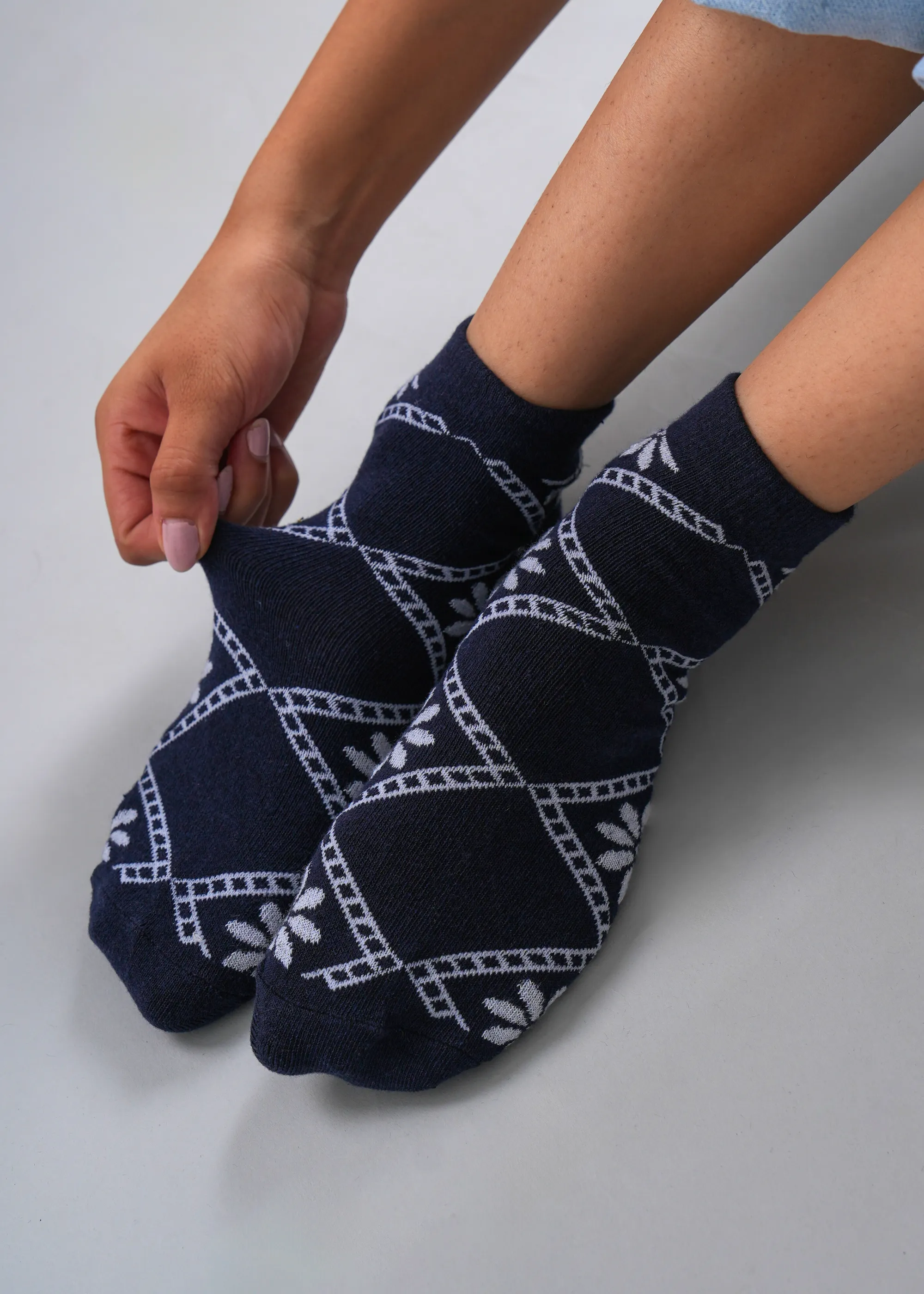 Self Design Ankle Socks