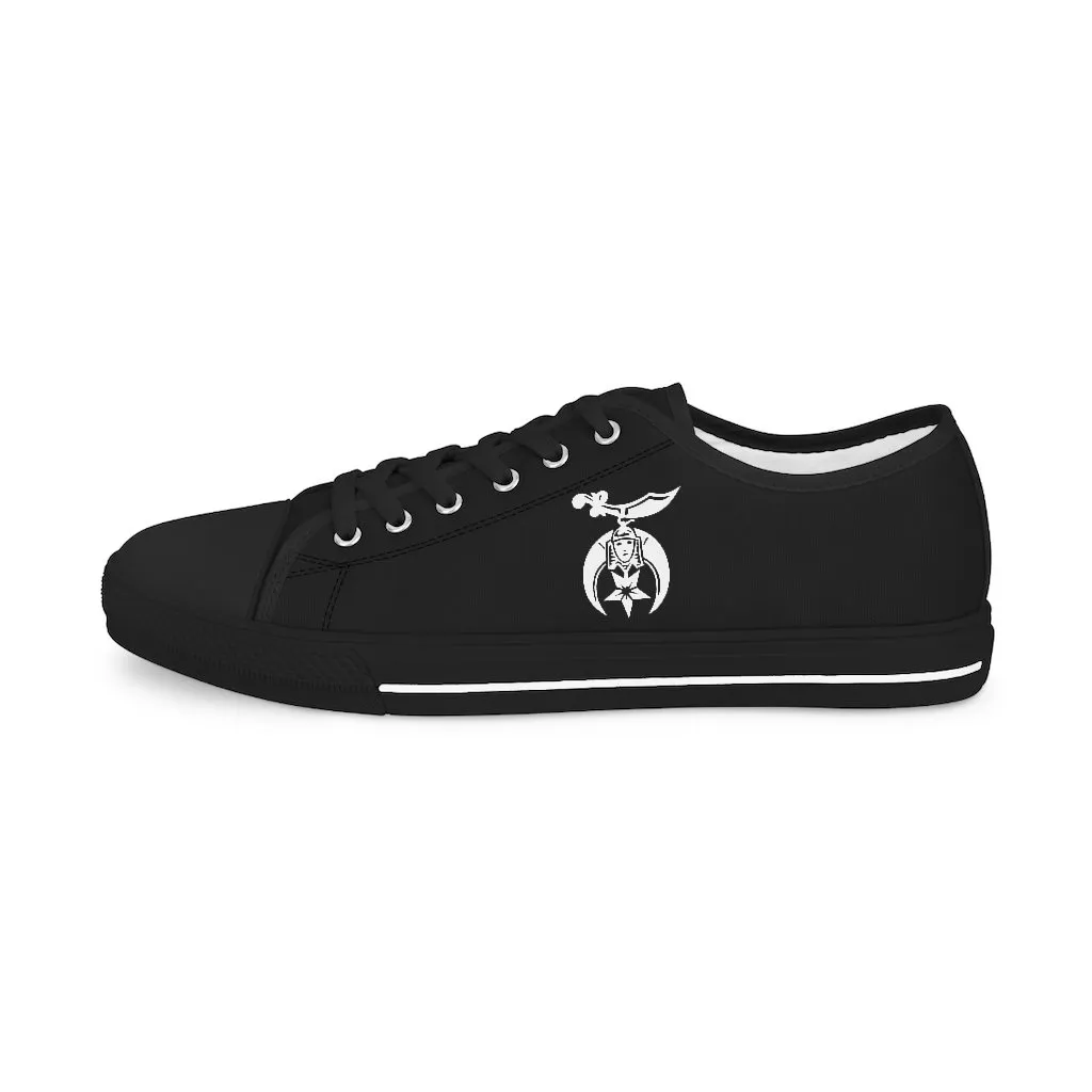 Shriners Sneaker - Low Top Black & White