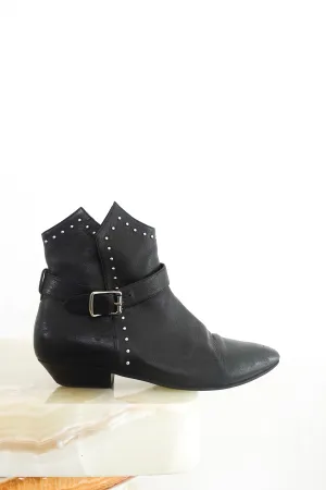 Silver studded ankle boots RRP £950