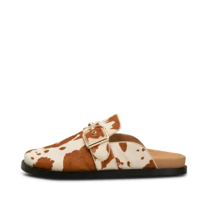 Siri Buckle Clog Suede - TAN