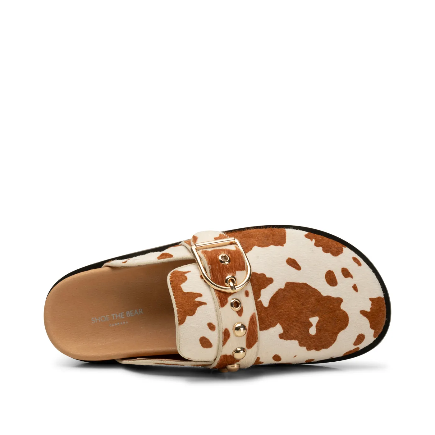 Siri Buckle Clog Suede - TAN