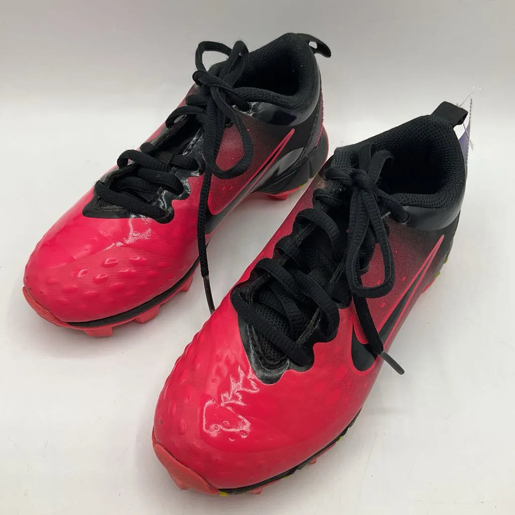 Size 12: Nike Black/Pink Lace-Up Baseball Cleats