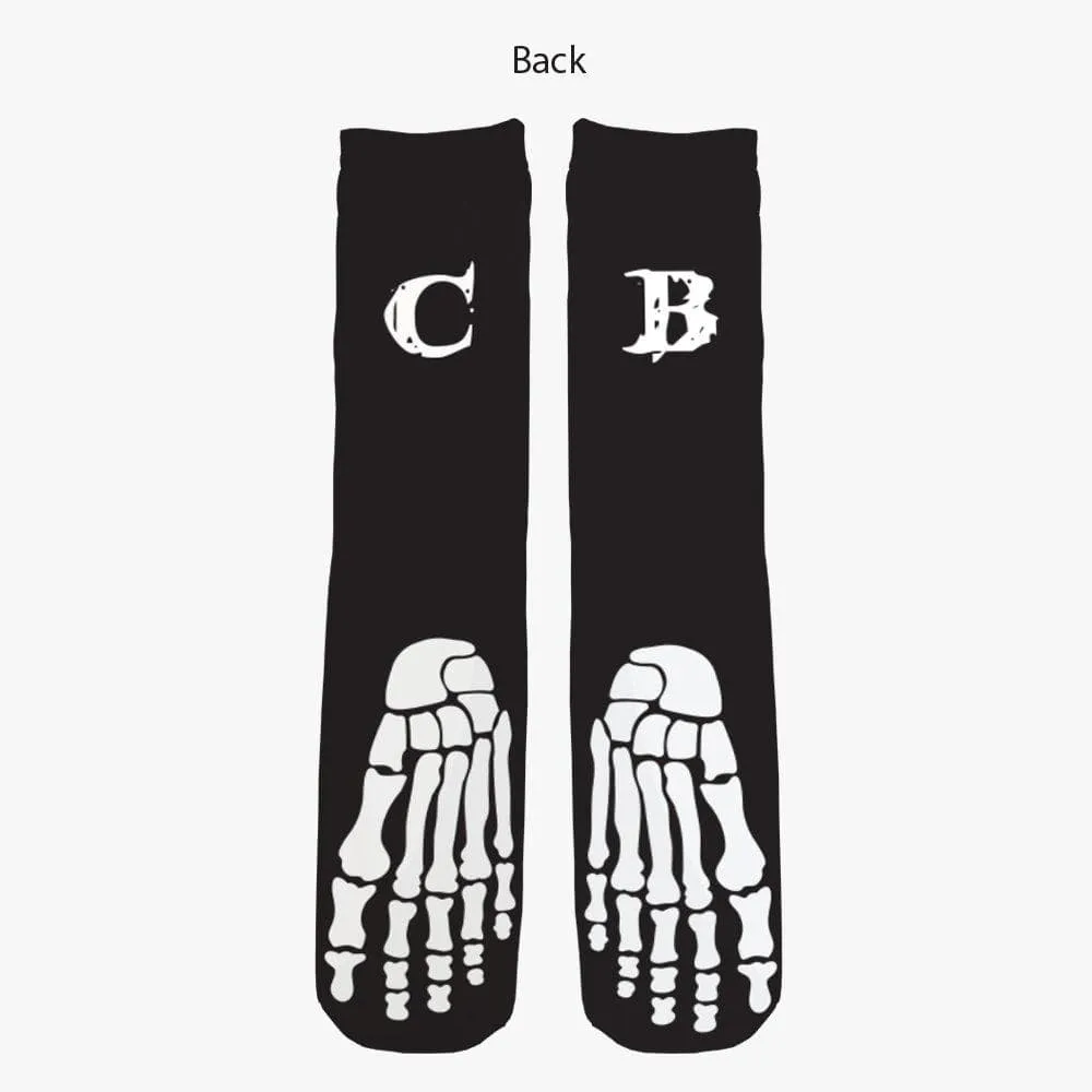 Skeleton Personalized Halloween Tube Socks