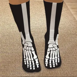 Skeleton Personalized Halloween Tube Socks