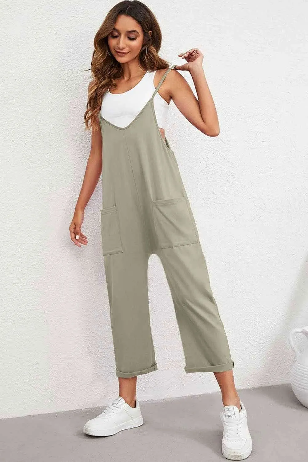 Spaghetti Strap Jumpsuit - Versatile and Stylish Everyday Wear