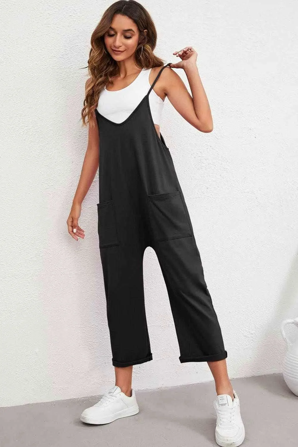 Spaghetti Strap Jumpsuit - Versatile and Stylish Everyday Wear