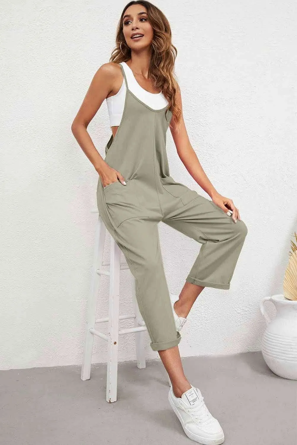 Spaghetti Strap Jumpsuit - Versatile and Stylish Everyday Wear