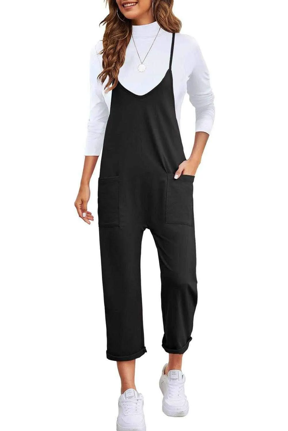 Spaghetti Strap Jumpsuit - Versatile and Stylish Everyday Wear