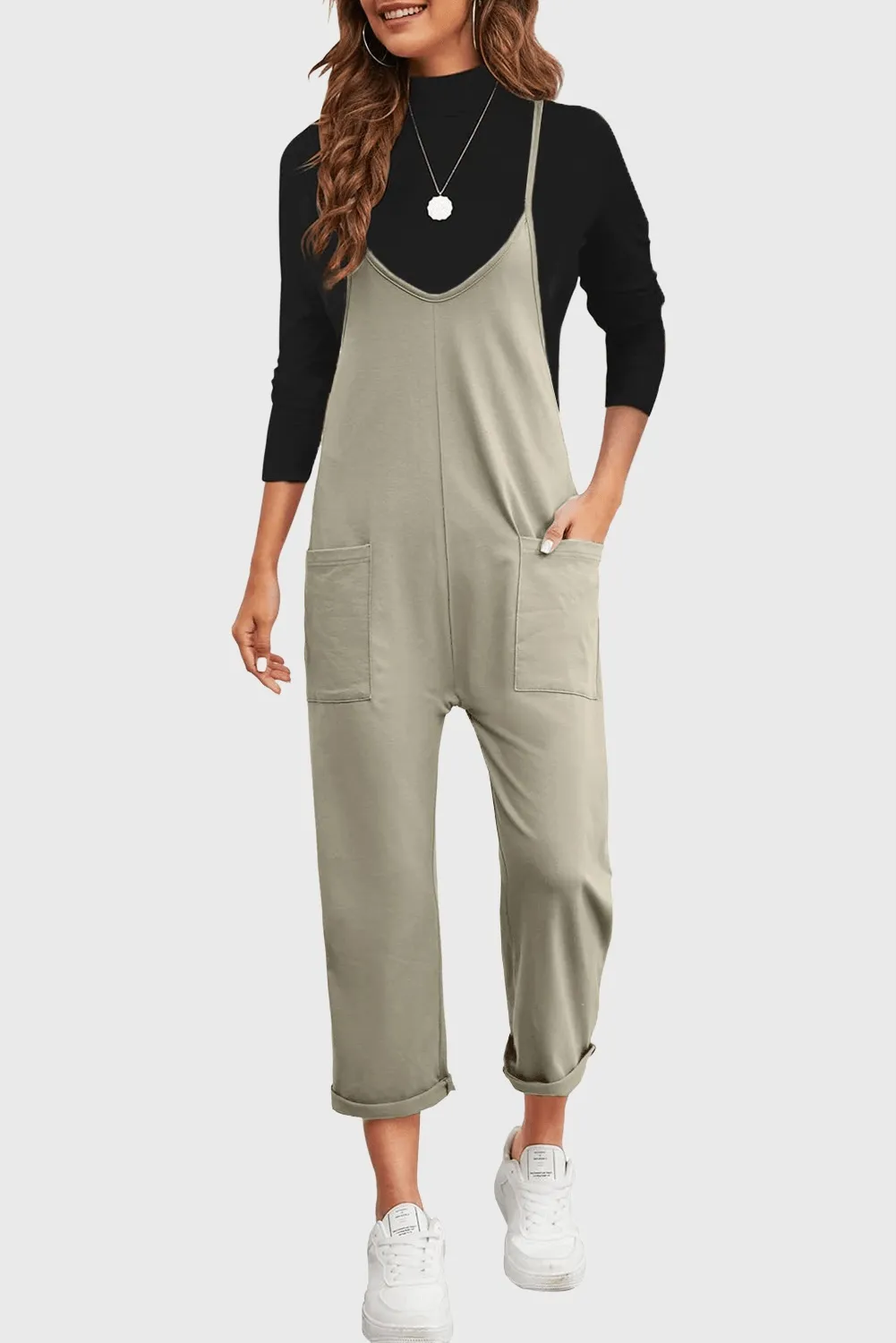 Spaghetti Strap Jumpsuit - Versatile and Stylish Everyday Wear