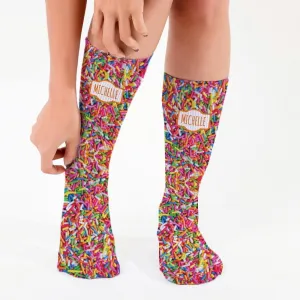 Sprinkles Personalized Tube Socks