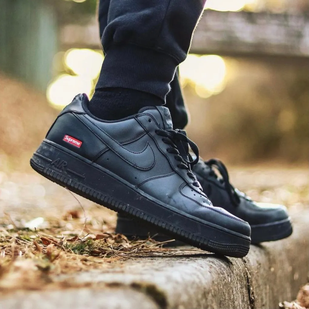 SUPREME X NIKE Air Force 1 Low Black