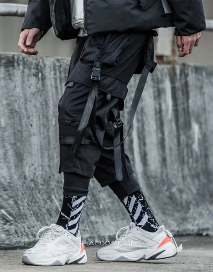 Techwear Pants with Straps