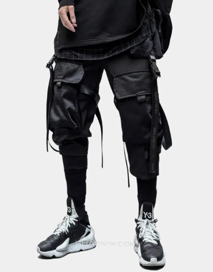 Techwear Pants with Straps