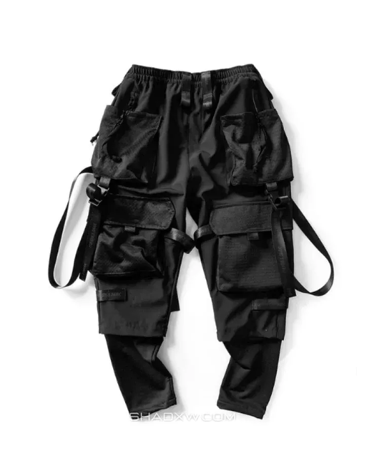 Techwear Pants with Straps