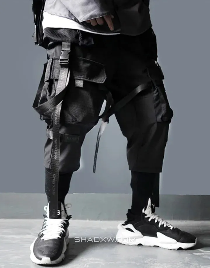 Techwear Pants with Straps