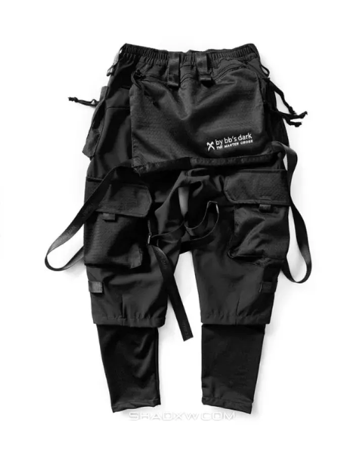 Techwear Pants with Straps