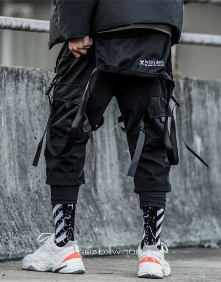 Techwear Pants with Straps