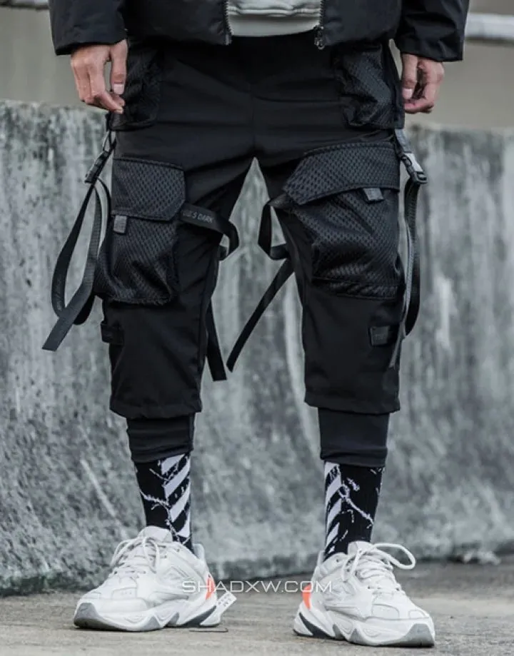 Techwear Pants with Straps