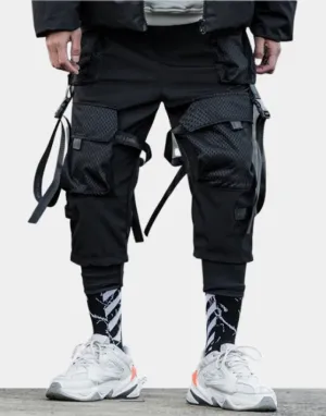 Techwear Pants with Straps