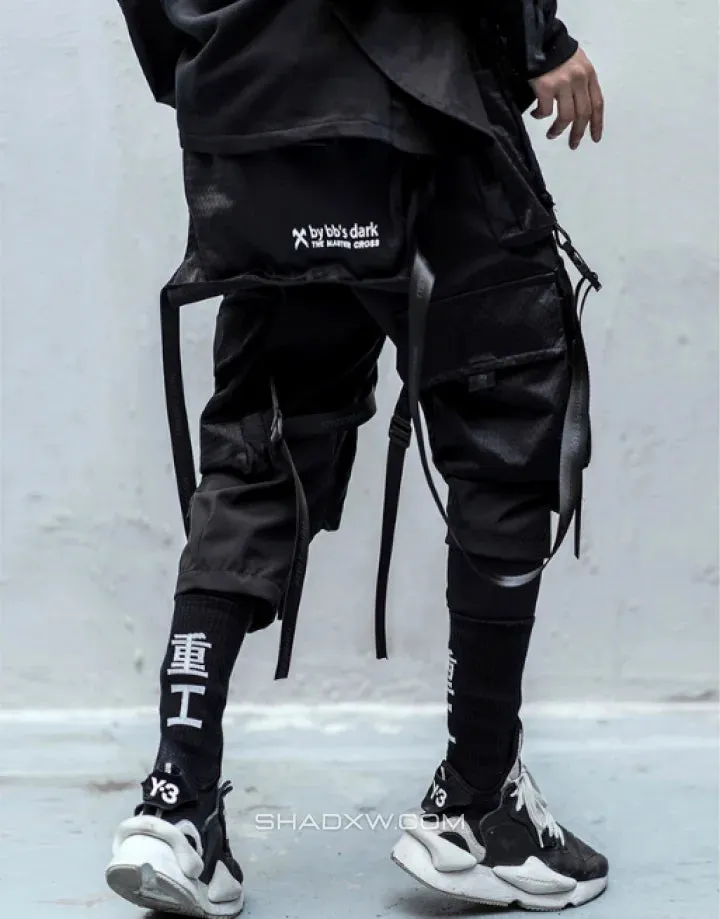 Techwear Pants with Straps