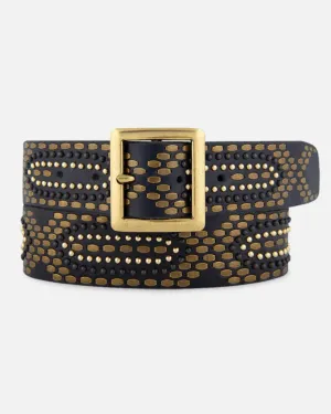 The Daya Studded Leather Belt