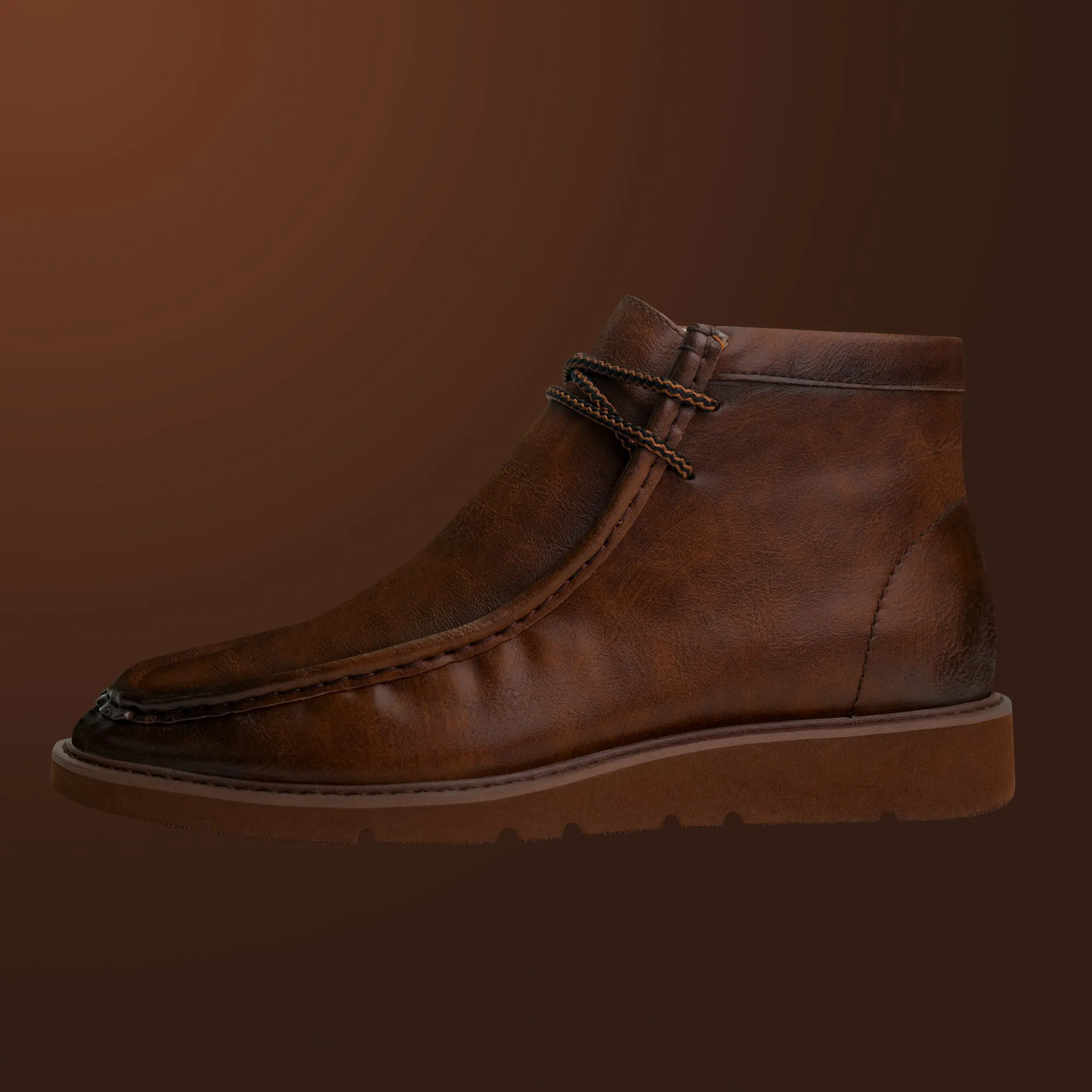 The Mojave L TAYNO Leather Moc Dessert Chukka Sneaker