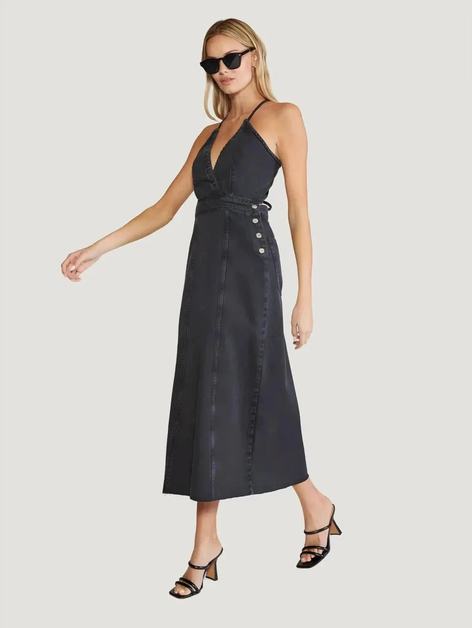 ÉTICA Denim Callista Maxi Dress