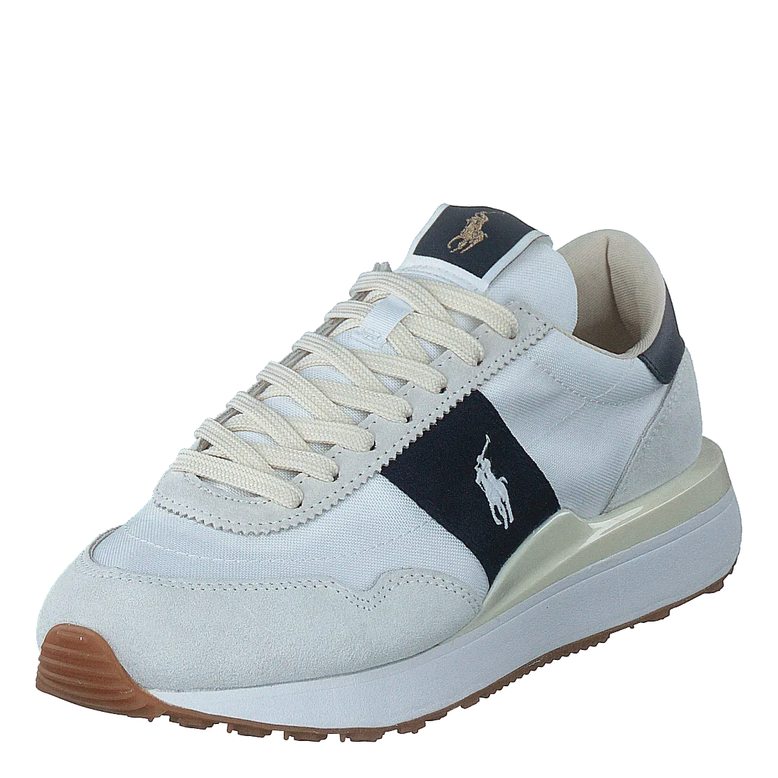 Train 89 Suede & Oxford Sneaker White/Hunter Navy