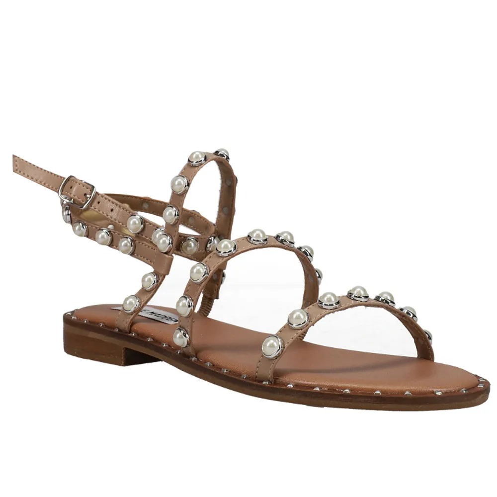 Travel Pearl Studded Gladiator Sandals